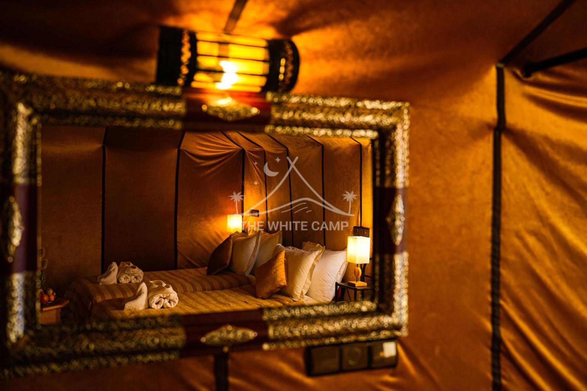 The White Camp - Your Merzouga Luxury Desert Camp & Erg Chebbi Dunes Camel Riding Exterior photo